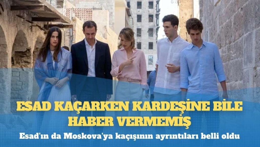 Esad kaçarken kardeşine bile haber vermemiş