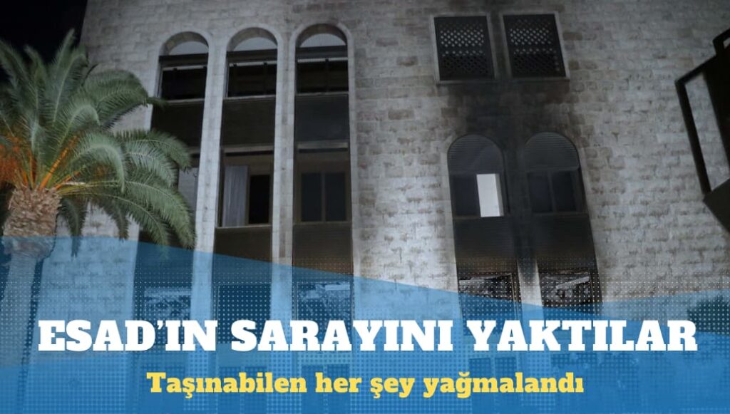 Esad’ın sarayını yaktılar