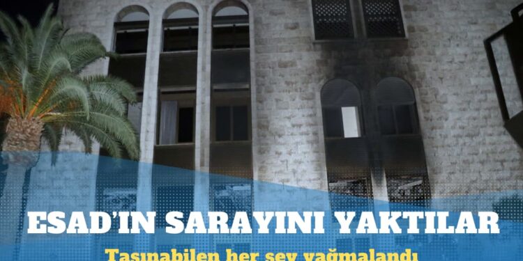 Esad’ın sarayını yaktılar