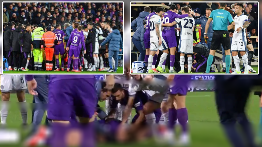 Fiorentina - Inter Maçında Korku Dolu Anlar: Genç Futbolcu Bir Anda Yere Yığıldı, Maç Yarıda Kaldı