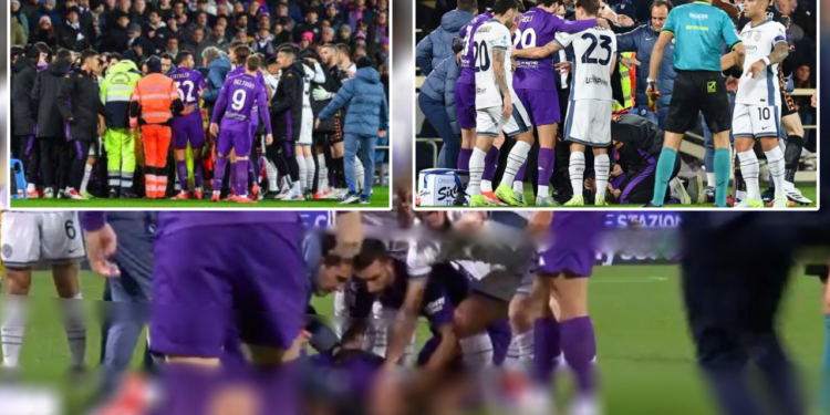 Fiorentina - Inter Maçında Korku Dolu Anlar: Genç Futbolcu Bir Anda Yere Yığıldı, Maç Yarıda Kaldı
