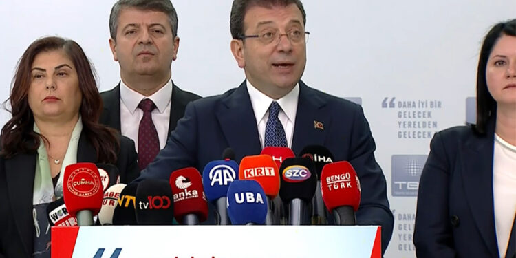 İmamoğlu: ”TBB heyeti en kısa zamanda Suriye’yi ziyaret edecek”