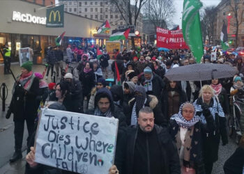 İsveç'te Dikkat Çeken İsrail Protestosu