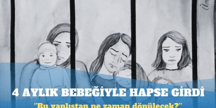 KHK’lı öğretmen, 4 aylık bebeğiyle hapse girdi