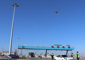 Kırşehir Trafiğinde Helikopter Destekli Denetim