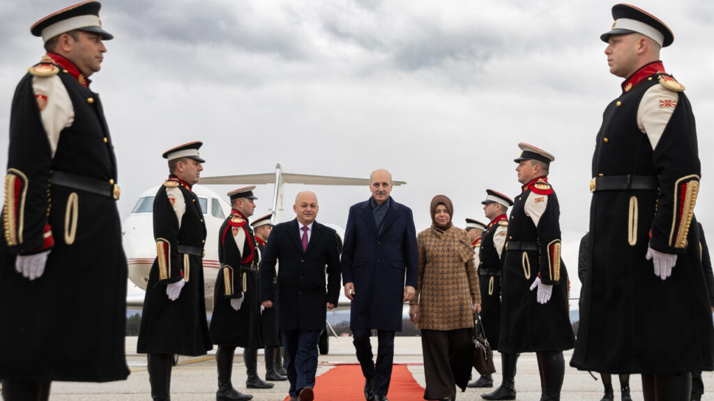 Meclis Başkanı Kurtulmuş Kuzey Makedonya'da