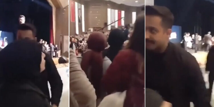 Milli Eğitim Bakanı Tekin’e ‘mülakat’ protestosu: Korumalar anında müdahale etti