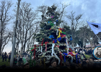 Öğrenciler bütün engellemelere rağmen ağacı süsledi