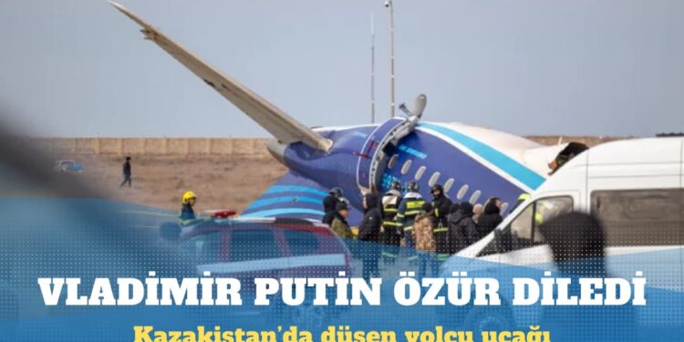 Putin, Azerbaycan Hava Yolları’na ait uçak Rus hava sahasında düşürüldüğü için özür diledi