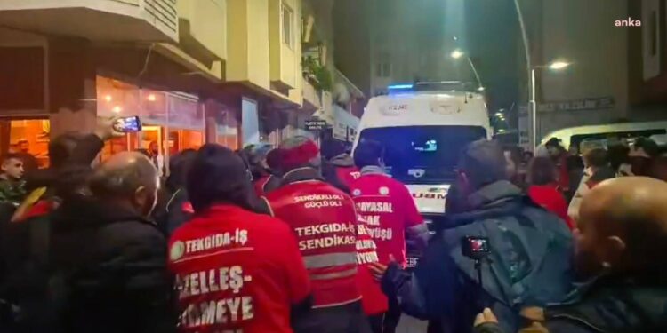 Rahatsızlanan bir işçi hastaneye kaldırıldı