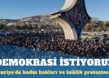 Suriye’de kadın hakları ve laiklik protestosu