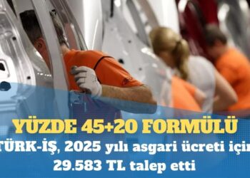 TÜRK-İŞ asgari ücret talebini açıkladı: Yüzde 45+20 formülü