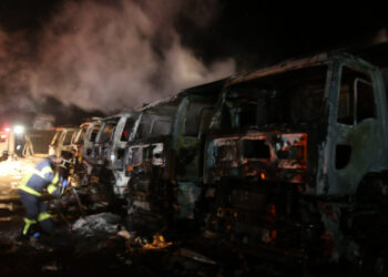 Tokat'ta Taş Ocağında Yangın! İş Makineleri Küle Döndü