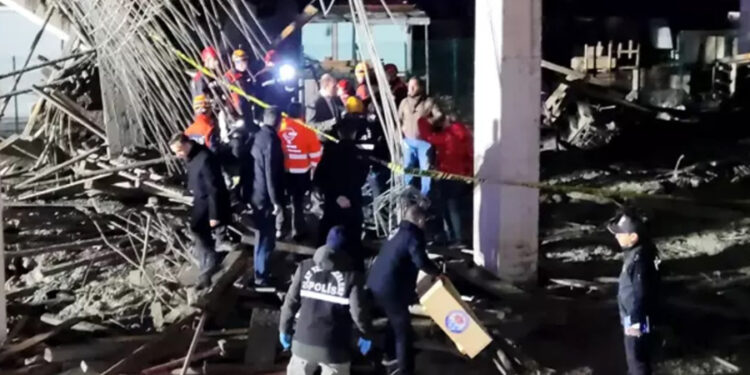 Trabzon’da inşaatta çökme: 1 ölü, 3 yaralı