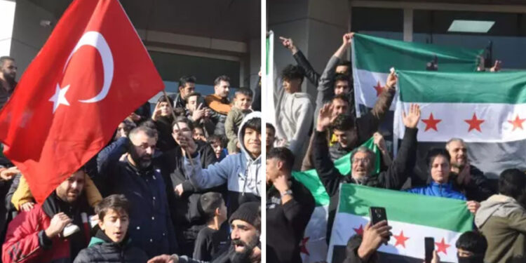 Türkiye’de yaşayan Suriyeliler Esad’ın devrilmesini kutladı