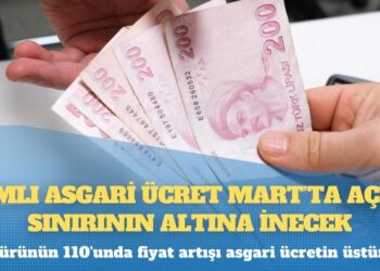 Zamlı asgari ücret Mart’ta açlık sınırının altına inecek