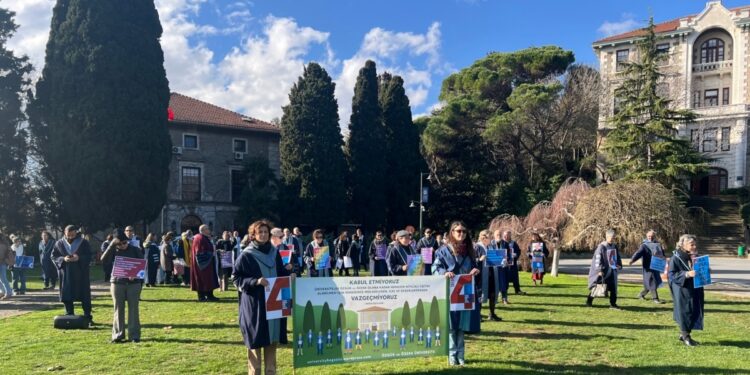 Boğaziçi Üniversitesi’nde kayyum protestosu beşinci yılına girdi