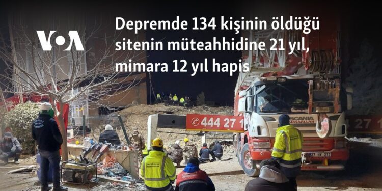 Depremde 134 kişinin öldüğü sitenin müteahhidine 21 yıl, mimara 12 yıl hapis