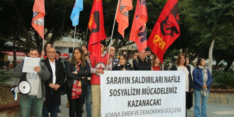 Adana’da gözaltı ve tutuklama protestosu
