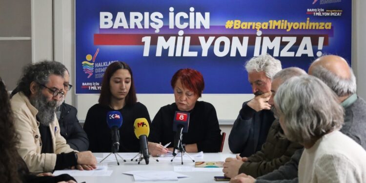 ‘Barış için bir milyon imza’ kampanyası Ankara’ya taşındı