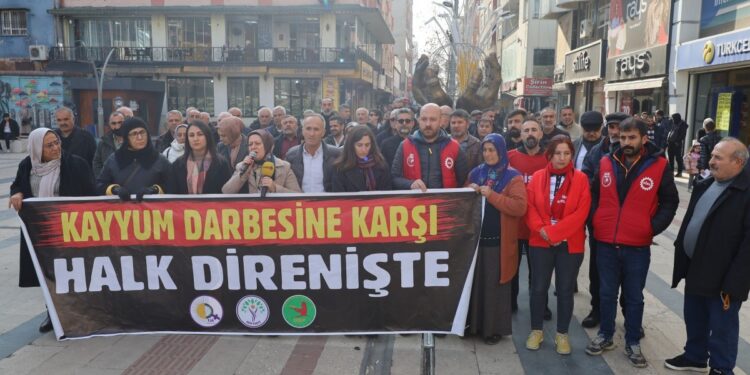 Êlih’te kayyım protestosu