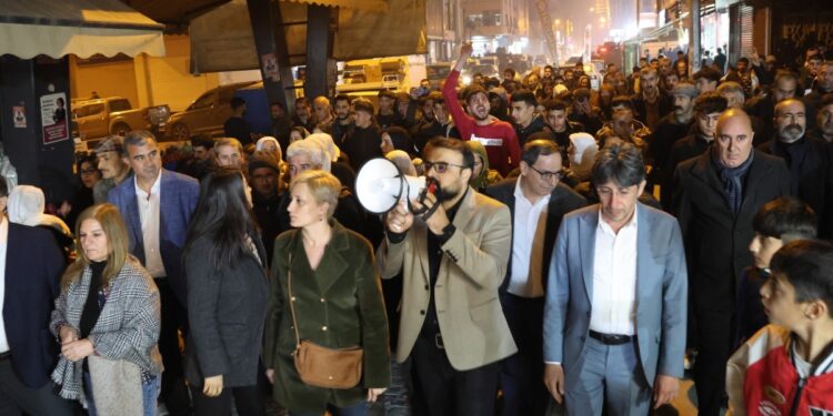 Akdeniz’de binler yürüdü: İrademizi kimse gasp edemez