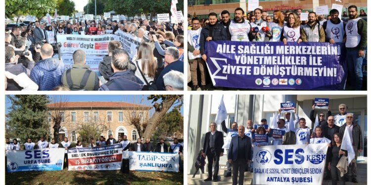 Eylemdeki aile hekimlerinin talepleri