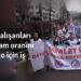 Kamu çalışanları maaş zam oranını protesto için iş bıraktı