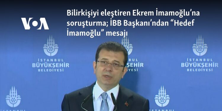 Bilirkişiyi eleştiren Ekrem İmamoğlu’na soruşturma; İBB Başkanı’ndan “Hedef İmamoğlu” mesajı
