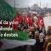 İstanbul’da yılın ilk sabahında Filistin’e destek eylemi