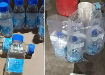 Adana’da sahte zemzem suyu operasyonu: 15 ton çeşme suyunu Arapça etiket yazıp şişelediler