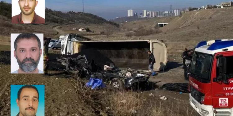 Ankara’da zift yüklü kamyon, kamyonete çarptı: 3 belediye personeli öldü