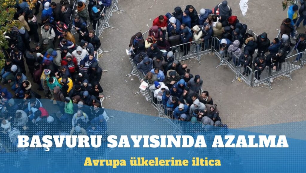 Avrupa ülkelerine iltica başvuru sayısında azalma