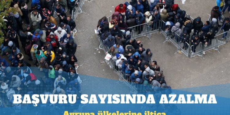 Avrupa ülkelerine iltica başvuru sayısında azalma