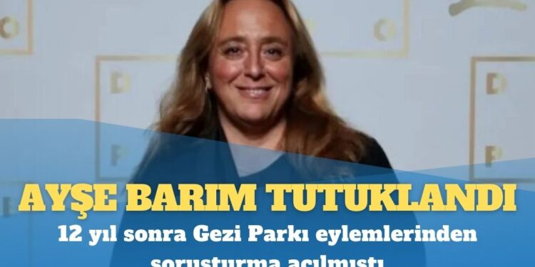Ayşe Barım tutuklandı: 12 yıl sonra Gezi Parkı eylemlerinden soruşturma açılmıştı