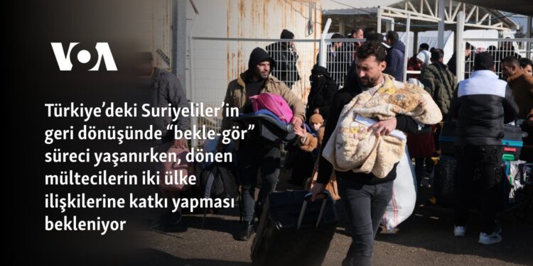 Türkiye’deki Suriyeliler’in geri dönüşünde “bekle-gör” süreci yaşanırken, dönen mültecilerin iki ülke ilişkilerine katkı yapması bekleniyor