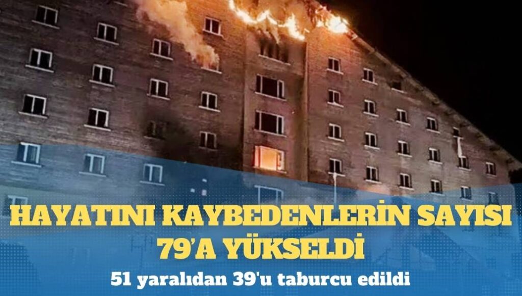 Bolu’daki yangın faciasında can kaybı 79’a yükseldi