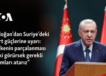 Erdoğan’dan Suriye’deki Kürt güçlerine uyarı: “Ülkenin parçalanması riski görürsek gerekli adımları atarız”