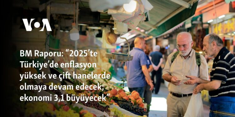 BM Raporu: “2025’te Türkiye’de enflasyon yüksek ve çift hanelerde olmaya devam edecek; ekonomi 3,1 büyüyecek”