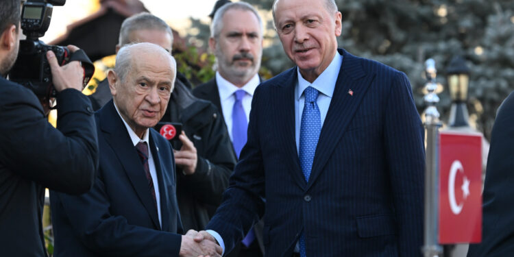 Cumhurbaşkanı Erdoğan ile Bahçeli Arasındaki Görüşme Başladı