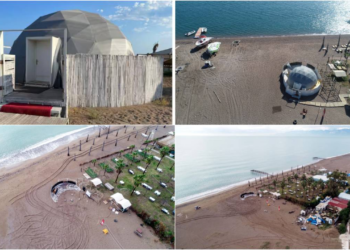 "Denize bir adım" sloganıyla kiralanan sahildeki "kaçak yapı" kaldırıldı