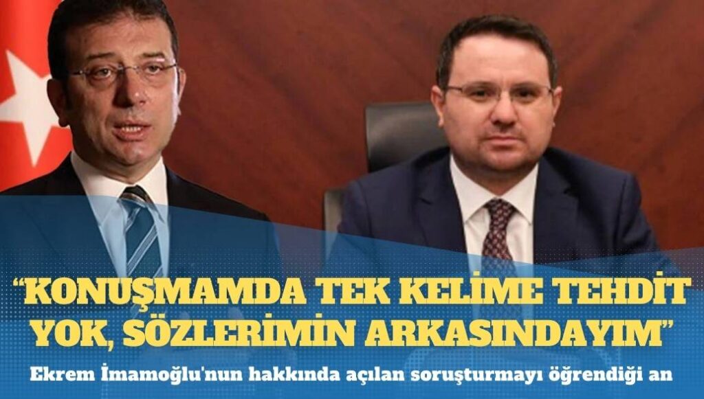 Ekrem İmamoğlu’nun hakkında açılan soruşturmayı öğrendiği an