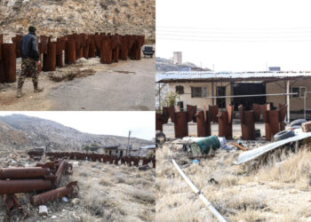 Esad'ın Katliam Tesisi Görüntülendi! Kasyun Dağında Varil Bombası Üretimi