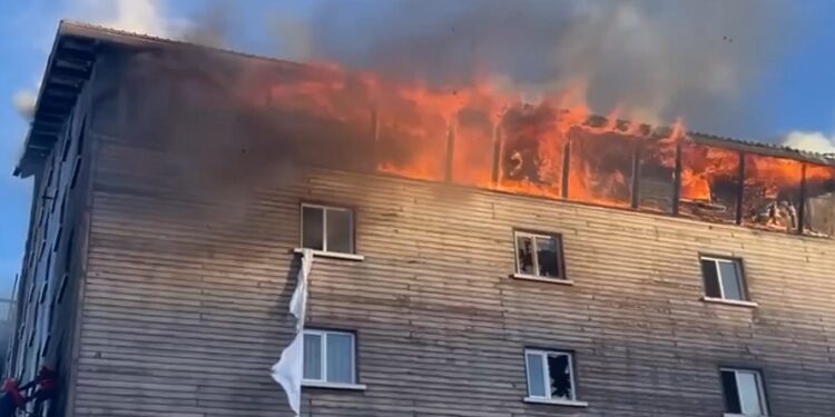 Facianın olduğu Kartalkaya'da itfaiye aracı yokmuş