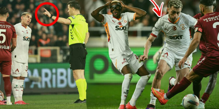 Galatasaray- Hatayspor Maçında Tartışma Yaratan Pozisyon, Penaltı mı Değil mi?