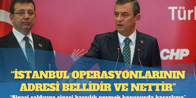 İmamoğlu: Cumhurbaşkanının bilgisiyle yürüyen operasyonların gayesi belli