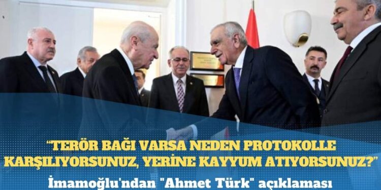 İmamoğlu’ndan iktidara “Ahmet Türk” sorusu: “Terör bağı varsa neden protokolle karşılıyorsunuz, yerine kayyım atıyorsunuz?”