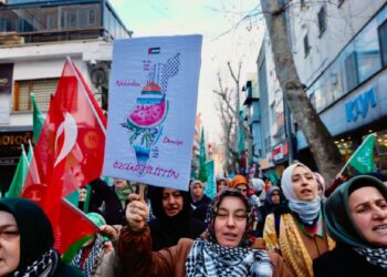 İstanbul'da Filistin'e destek eylemi yapıldı