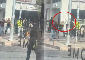 İstanbul'un Göbeğinde Kılıçlı Saldırı! Dehşete Düşüren Anlar Kamerada