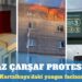 Kartalkaya’daki yangın faciasına tepkilerini göstermek için ‘Beyaz çarşaf protestosu’ başlattılar